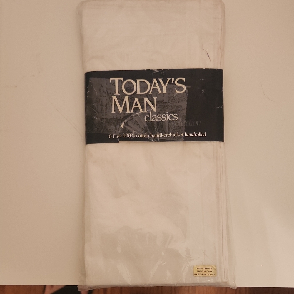 Today's Man Classics White Handkerchiefs